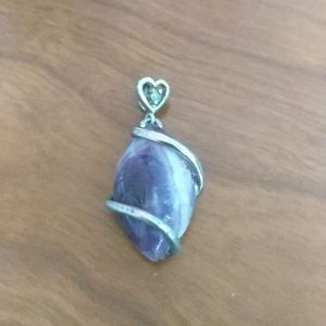 Amethyst Wire Wrapped Pendant